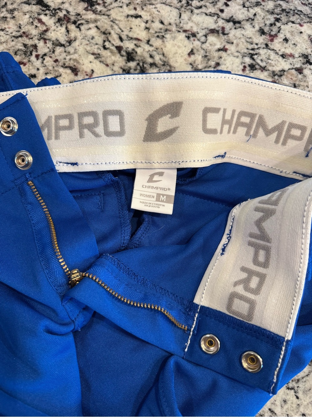 CHAMP PRO Women's Royal Blue Softball pants with Branded Waistband